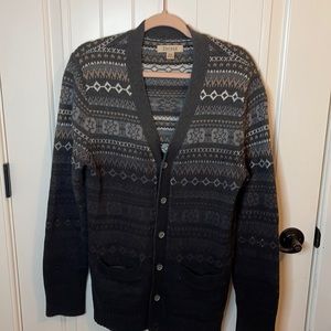 Decree Fair Isle Grandpa Style Cardigan